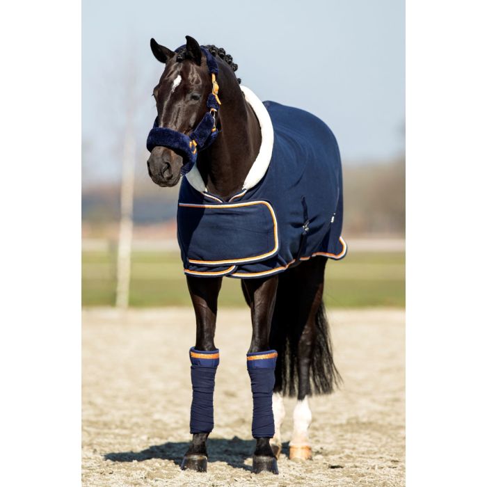 HB Showtime Blue Moon Showdeken - maat 145/195 - navy/orange