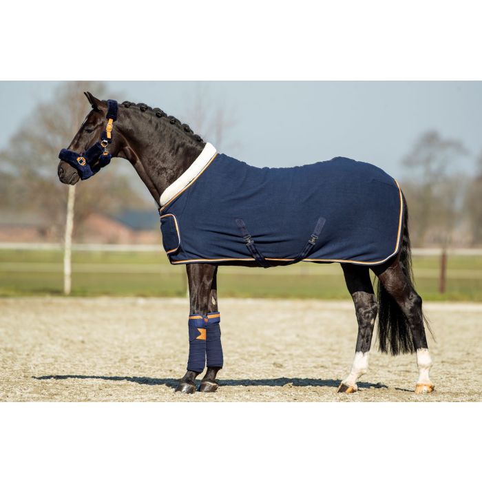 HB Showtime Blue Moon Showdeken - maat 145/195 - navy/orange