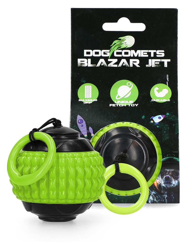 Dog Comets Ball Stardust Zwart/Roze M