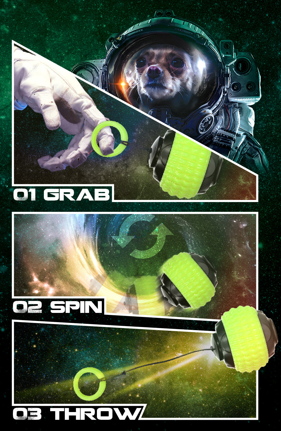 Dog Comets Blazar Jet Groen