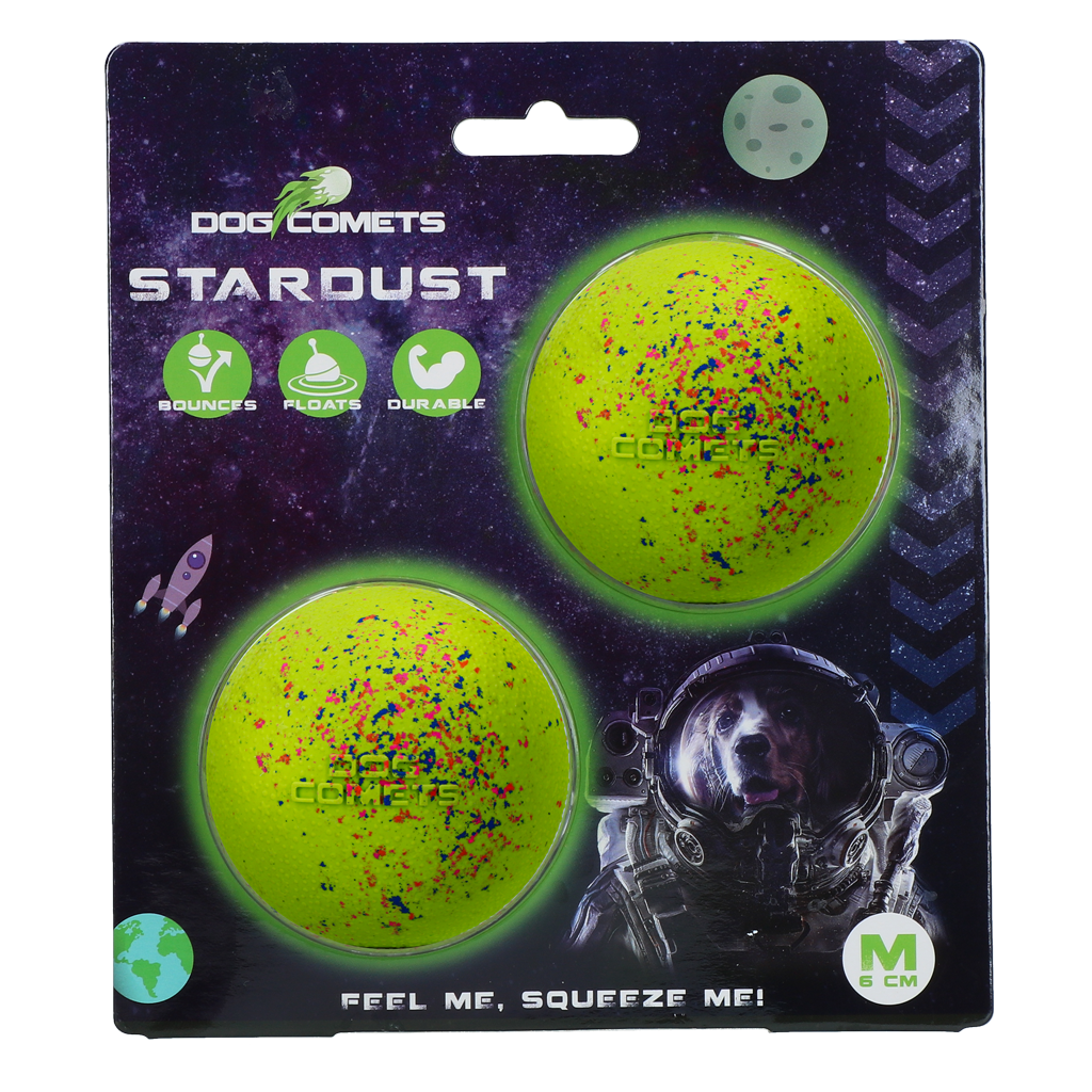 Dog Comets Ball Stardust Groen M