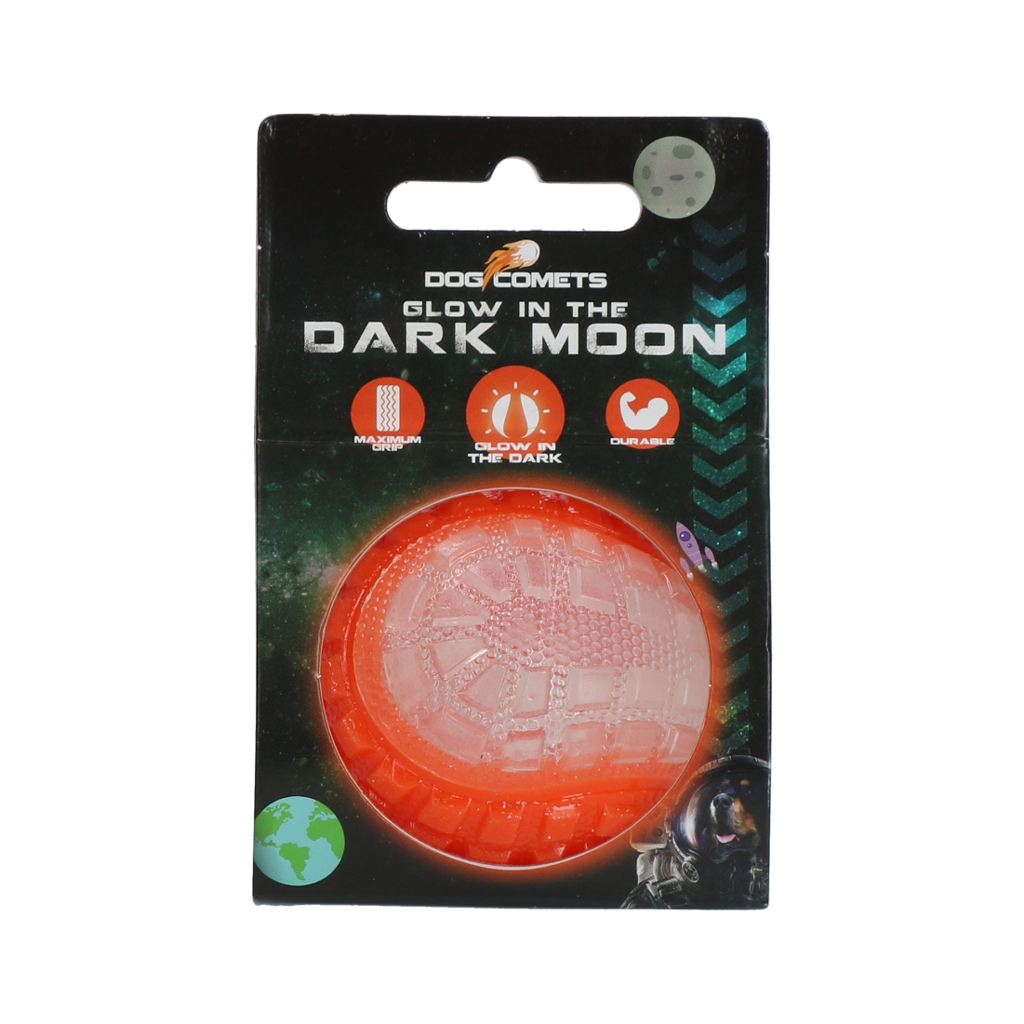 Dog Comets Glow in the Dark Moon Orange M