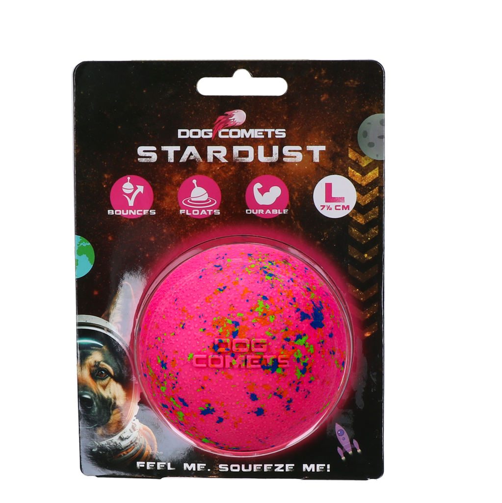 Dog Comets Ball Stardust Oranje S