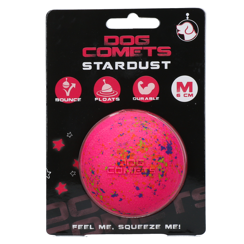 Dog Comets Ball Stardust Roze M