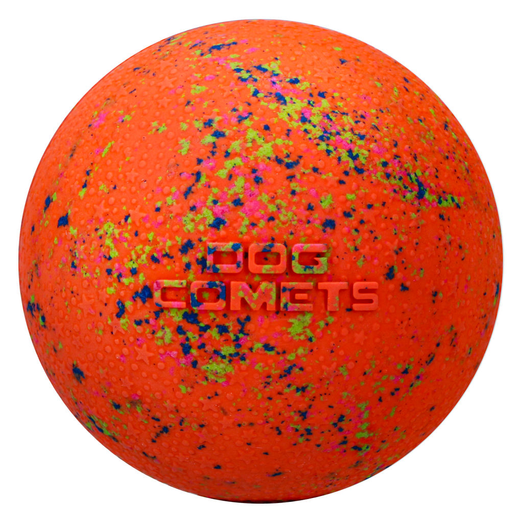 Dog Comets Ball Stardust Oranje S