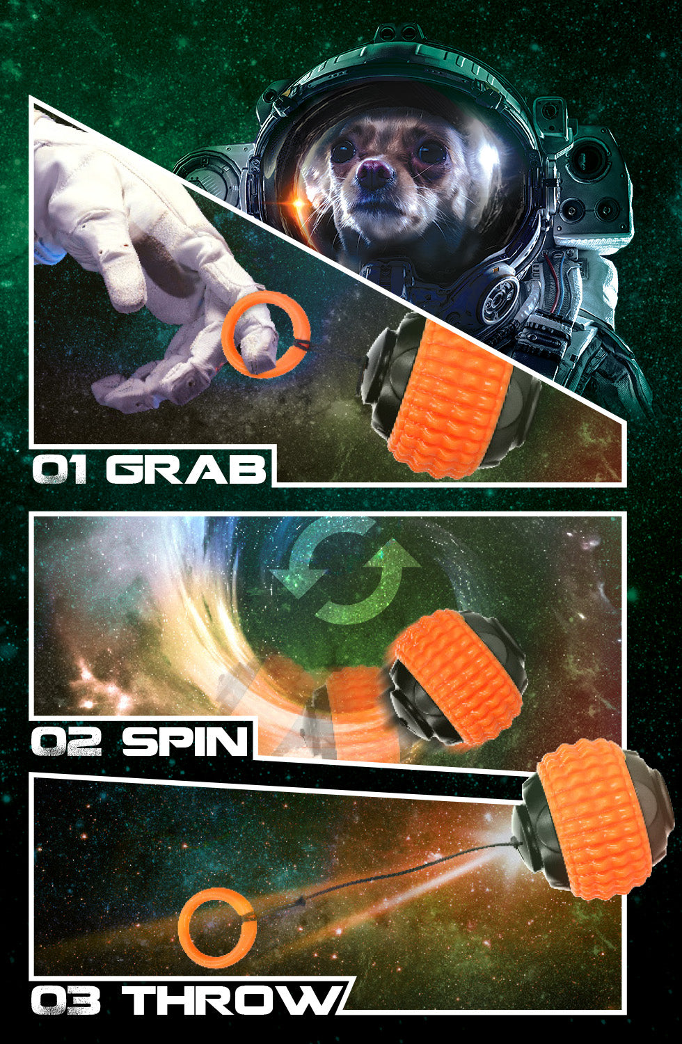 Dog Comets Blazar Jet Groen