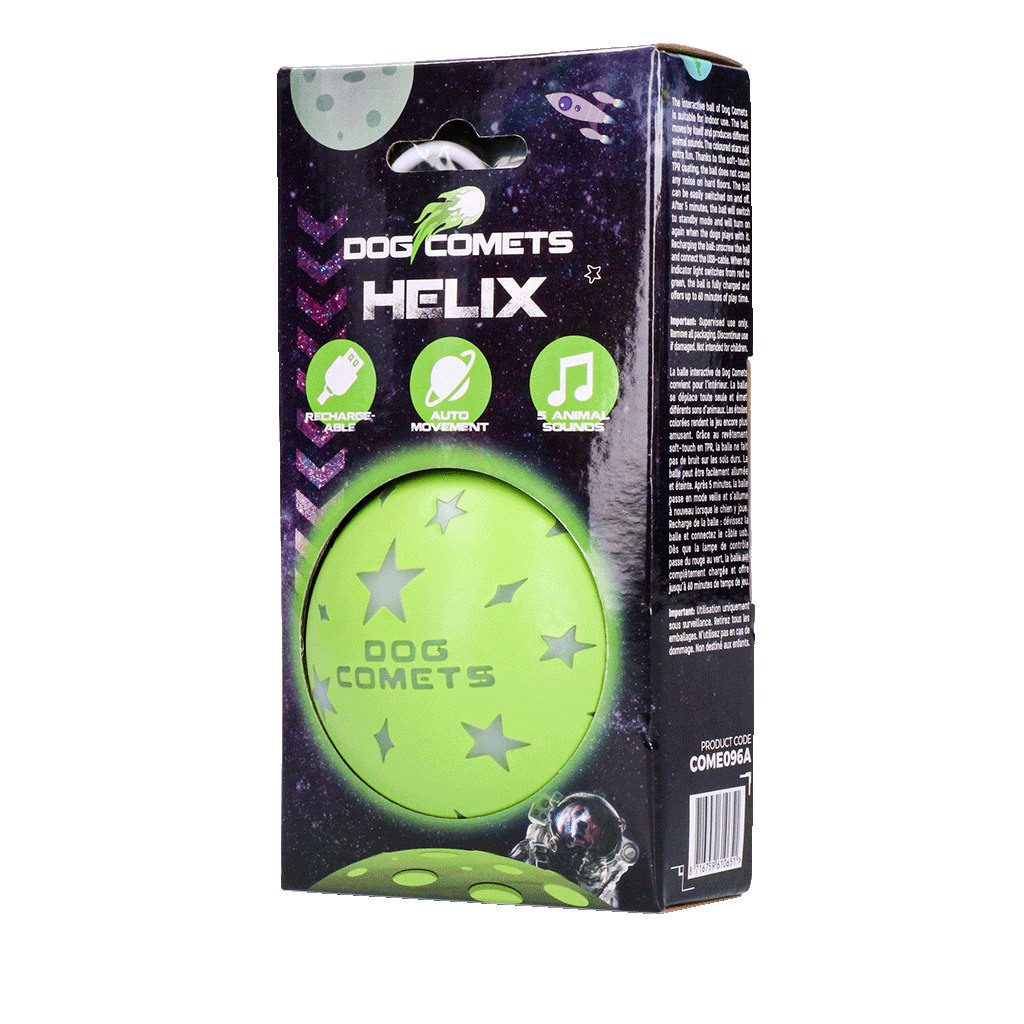 Dog Comets Glow in the Dark Moon Pink S