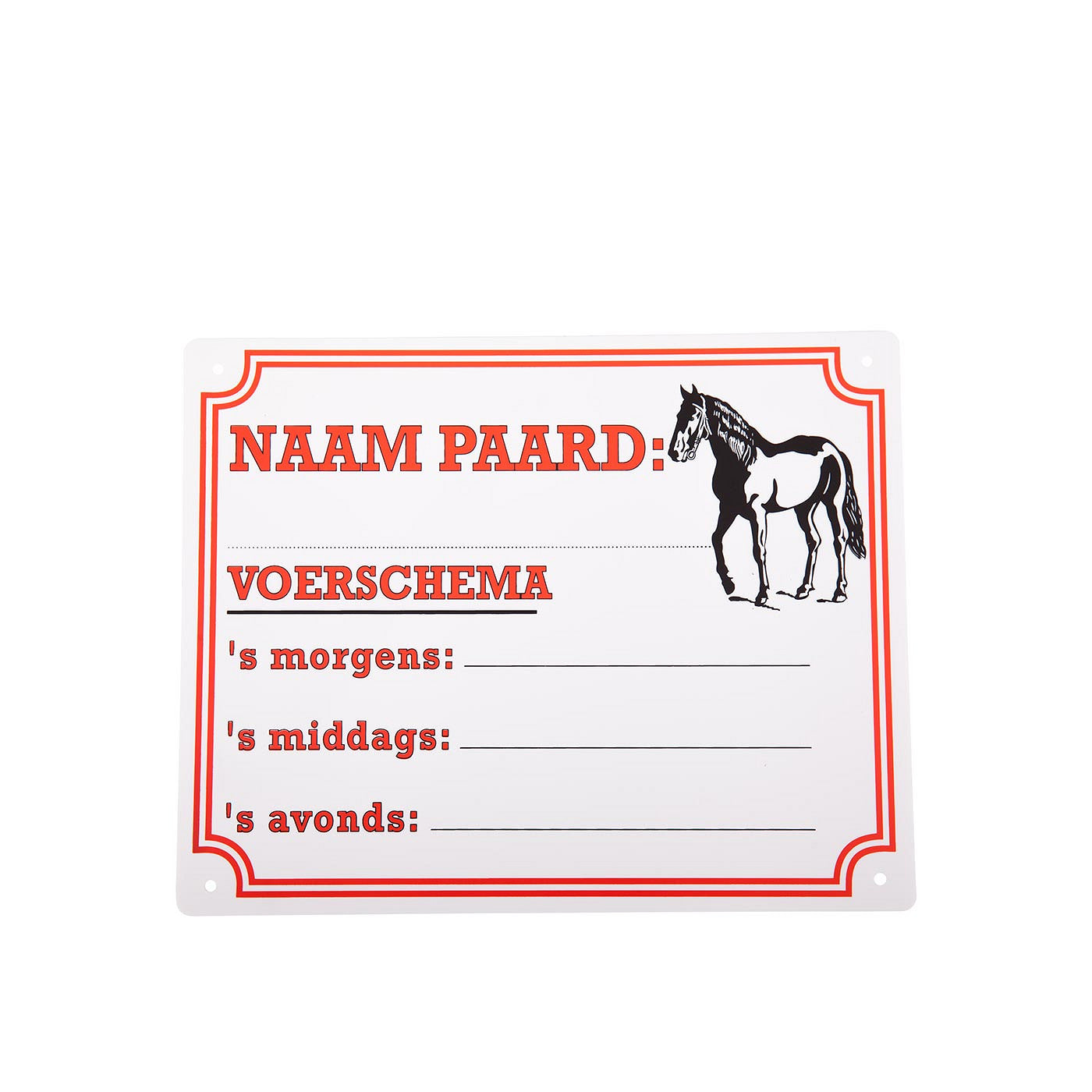Premiere bord voerschema