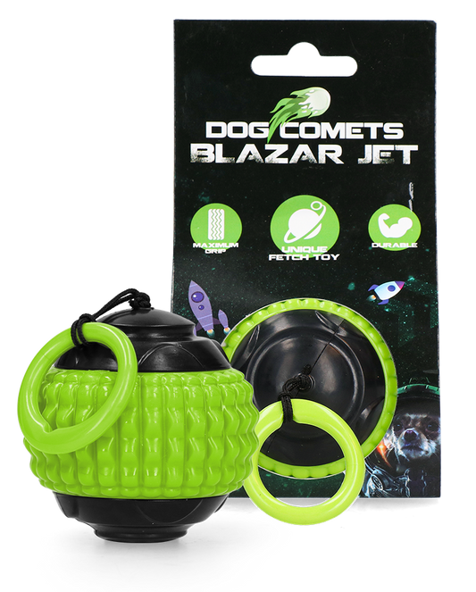 Dog Comets Ball Stardust Zwart/Roze M