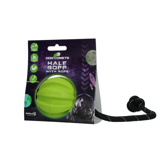Dog Comets Ball Meteorite Groen met touw