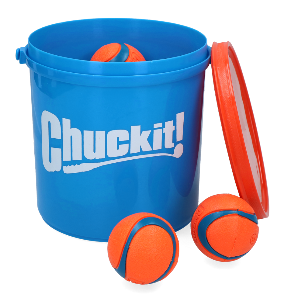 Chuckit Bucket met ultra ball Medium 8 st.