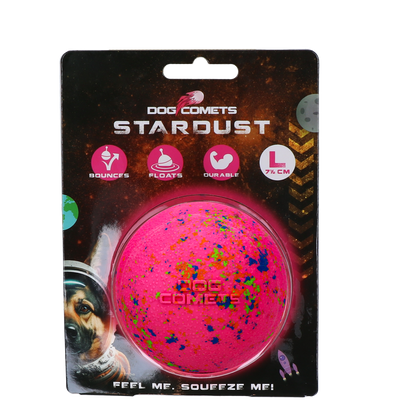 Dog Comets Ball Stardust Oranje S