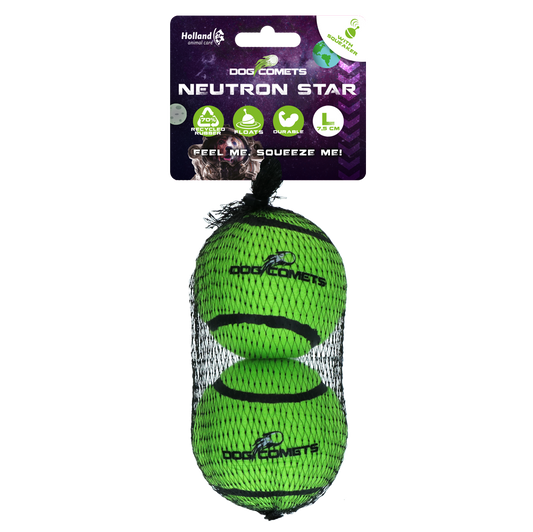 Dog comets Neutron Star Tennisbal met pieper L Groen 2st