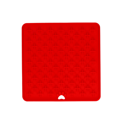 Eat Slow Live Longer Lick Mat Cross Rood