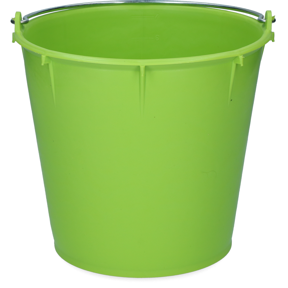 Emmer 7 l met beugel limoen