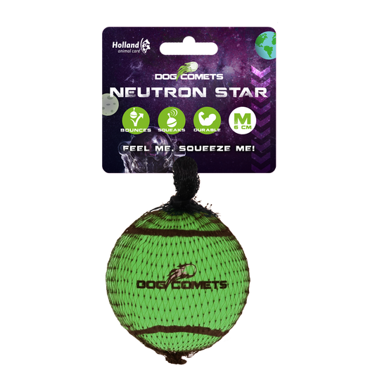 Dog comets Neutron Star Tennisbal met pieper M Groen 1st