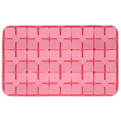Eat Slow Live Longer Lick Mat Dimensions Flower Red
