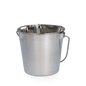 Emmer RVS 0,95ltr met platte zijde