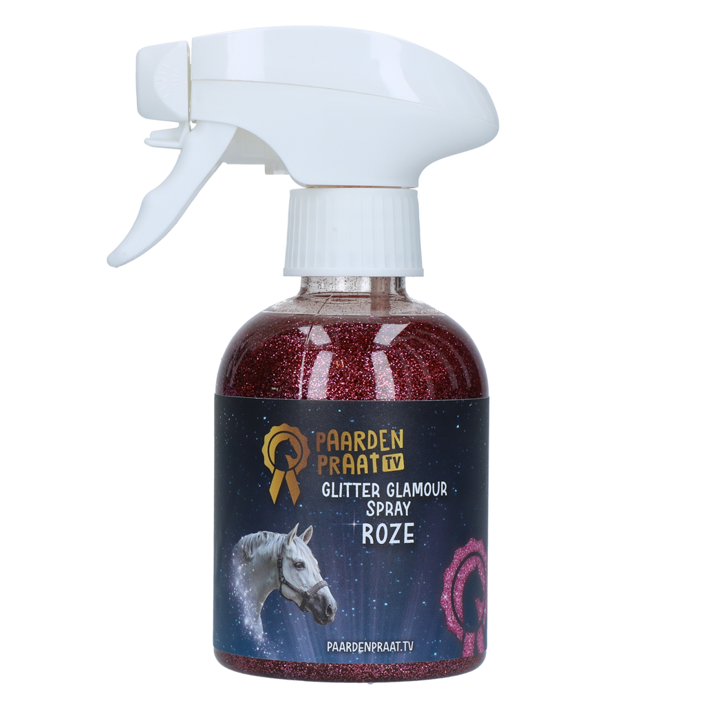 Paardenpraat Glitter Glamour Spray Roze