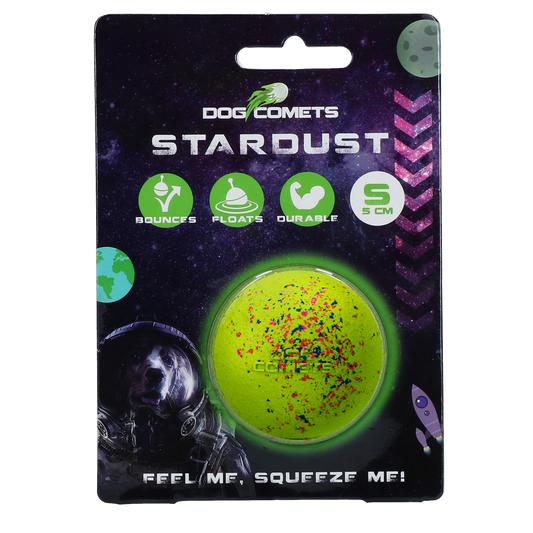 Dog Comets Ball Stardust Groen M 2-pack