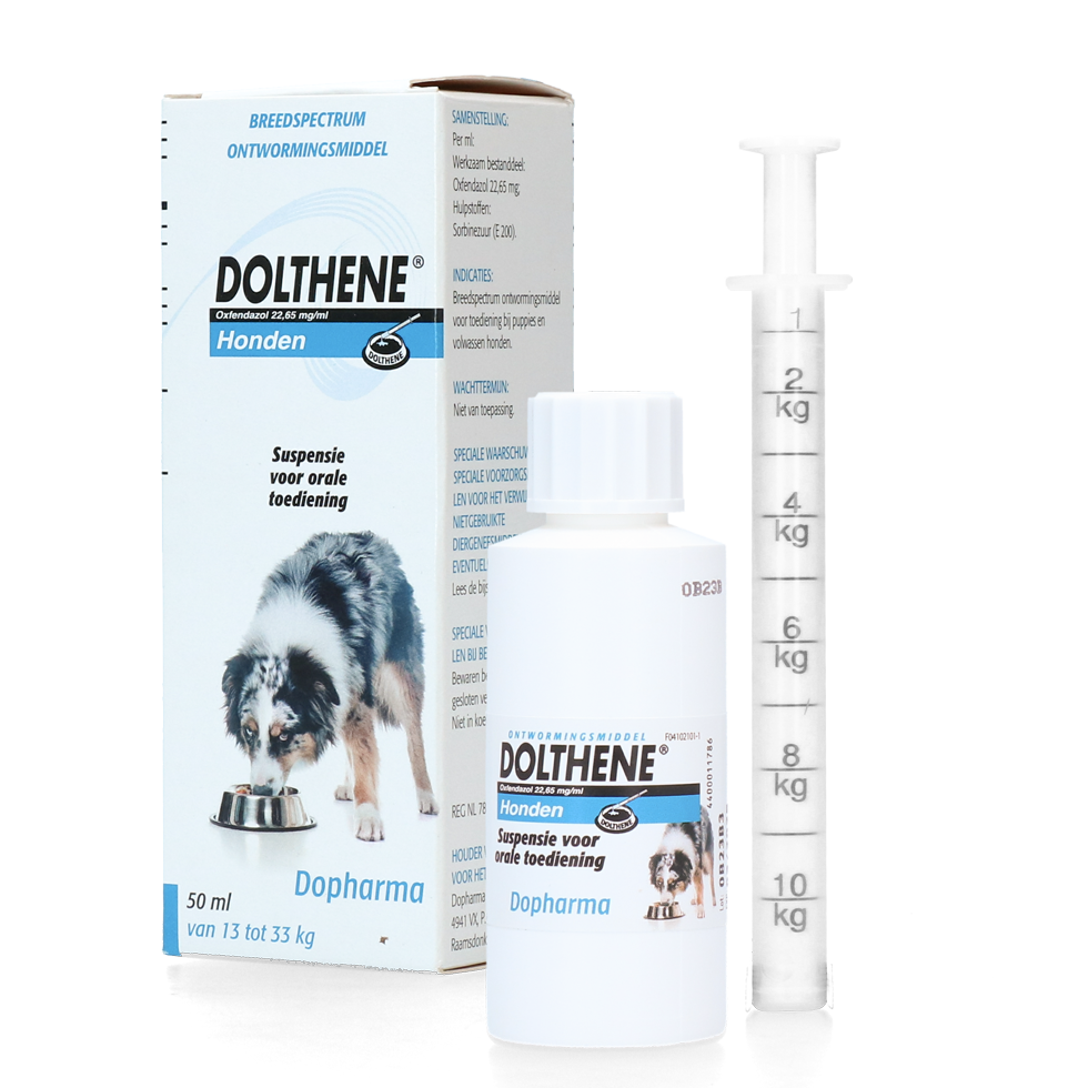 Dolthene breedwerkende ontworming hond