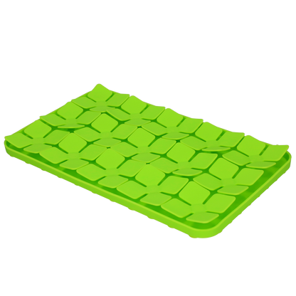 Eat Slow Live Longer Lick Mat Dimensions Flower Red