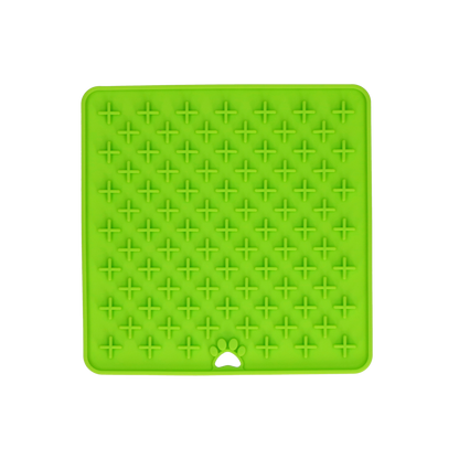 Eat Slow Live Longer Lick Mat Cross Rood