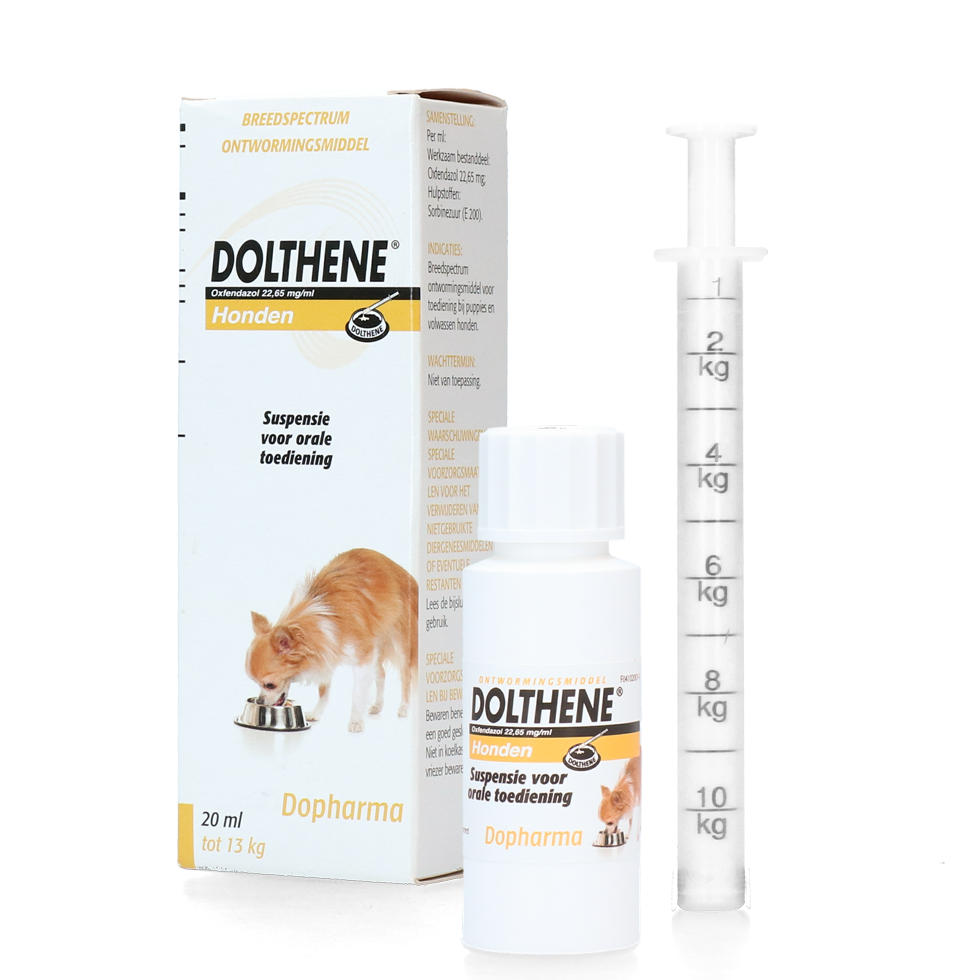 Dolthene breedwerkende ontworming hond