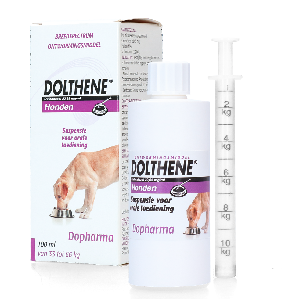 Dolthene breedwerkende ontworming hond