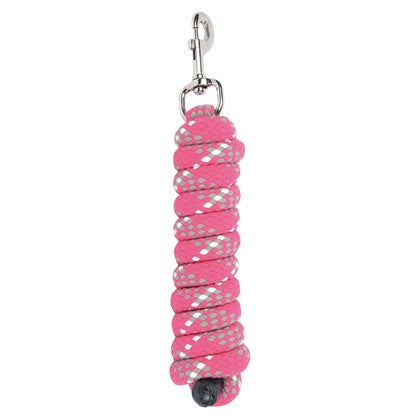 Halstertouw mounty, zilverkleurige muskaton, 2M fuchsia/grijs/wit